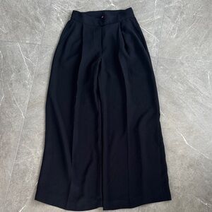 Spanx Elegant Black Wide-Leg Trousers